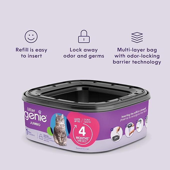 Litter Genie Refill Bags | Jumbo 6-Pack 168 total ft | Up to 24 months of - Image 5