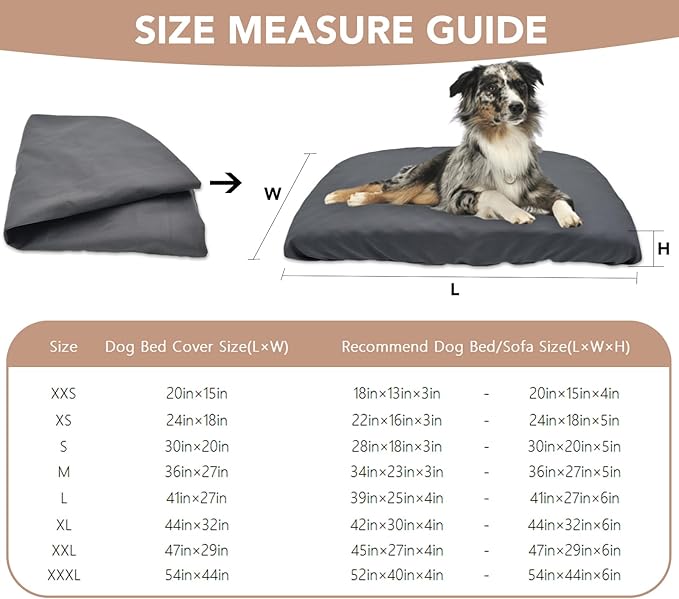Dog Bed Cover Waterproof Replacement Machine Washable Covers - Image 4