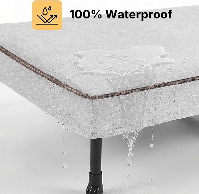 Veehoo Elevated Dog Bed with Waterproof Cushion Mat, Cooling Raised Dog Beds - Image 4
