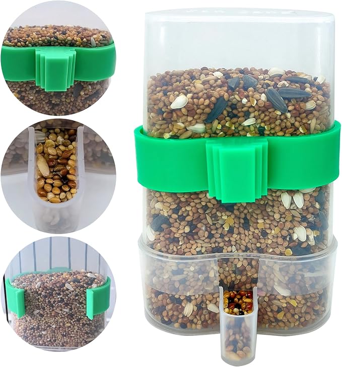Bird Water Dispenser Parrot Water Feeder Bird Seed Container - Image 5