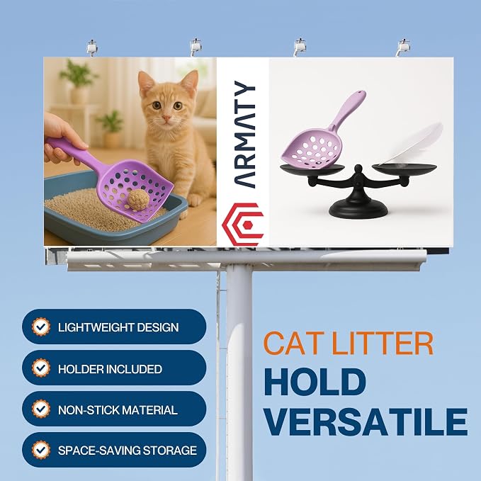 cat Litter Scooper with Holder: Easy-to-Clean cat Scooper - Image 4