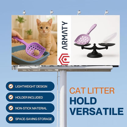 cat Litter Scooper with Holder: Easy-to-Clean cat Scooper - Image 4