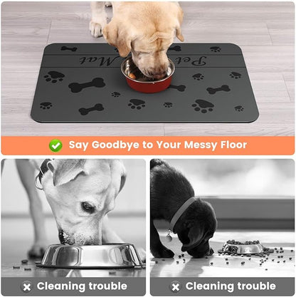 Pet Feeding Mat-Absorbent Pet Placemat - Image 3