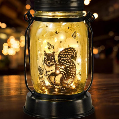 kyoryuger Squirrel Gifts for Women/Men Squirrel Solar Lanterns Mom Birthday by kyoryuger