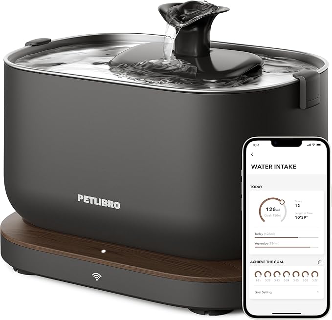 PETLIBRO Cat Water Fountain, App Monitoring Pet Fountains by PETLIBRO