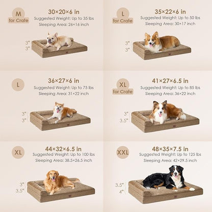 EHEYCIGA Large Dog Bed Memory Foam - Image 2