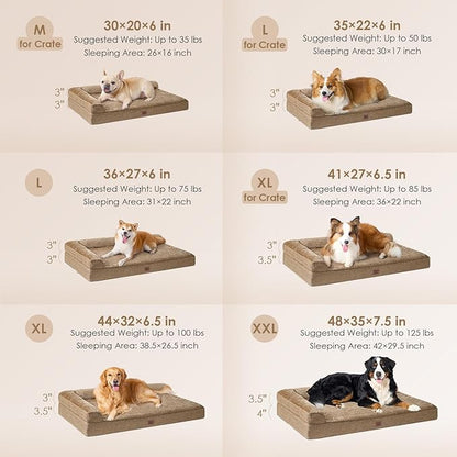 EHEYCIGA XL Dog Bed Memory Foam - Image 2