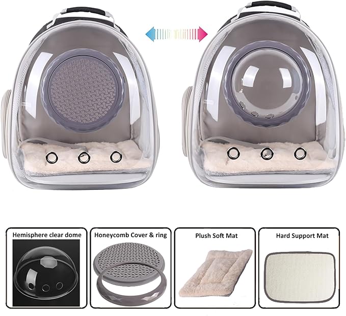 Clear Cat Bubble Backpack, Space Capsule Astronaut Transparent Bubble Dome Pet - Image 3