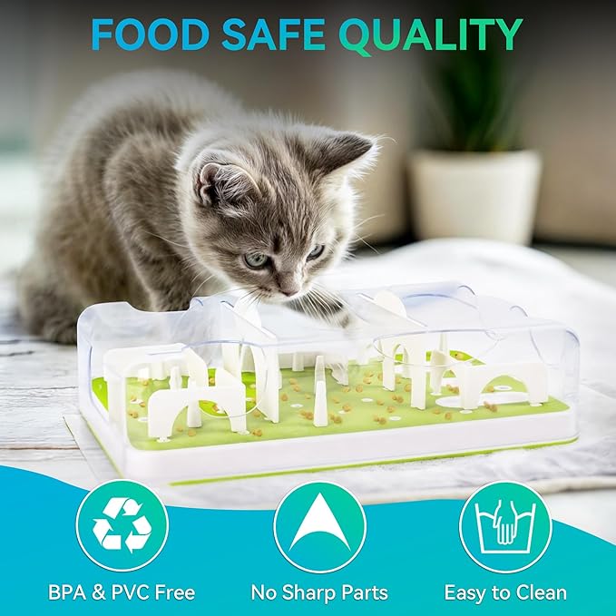 ALL FOR PAWS Interactive Cat Puzzle Feeder & Slow Feed Toy – Mental Stimulation - Image 6
