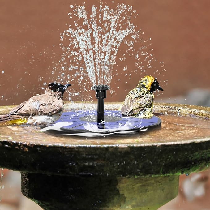 AISITIN Solar Fountain with 3.5 W Solar Panel, 1500 mAh Battery - Image 9