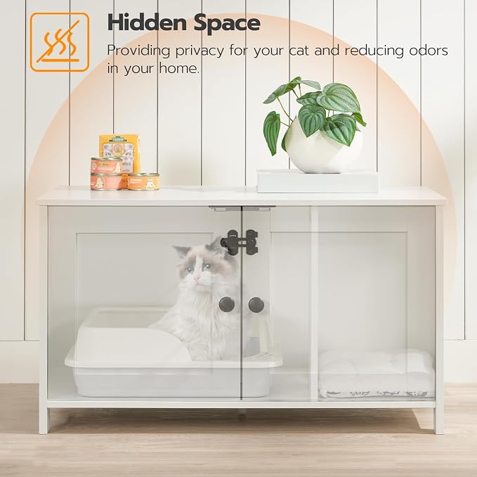 HOOBRO Litter Box Enclosure, Cat Litter Box Furniture - Image 7