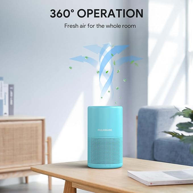 FULMINARE Air Purifiers for Home Bedroom H13 HEPA Air Purifier, 3 Speeds - Image 8