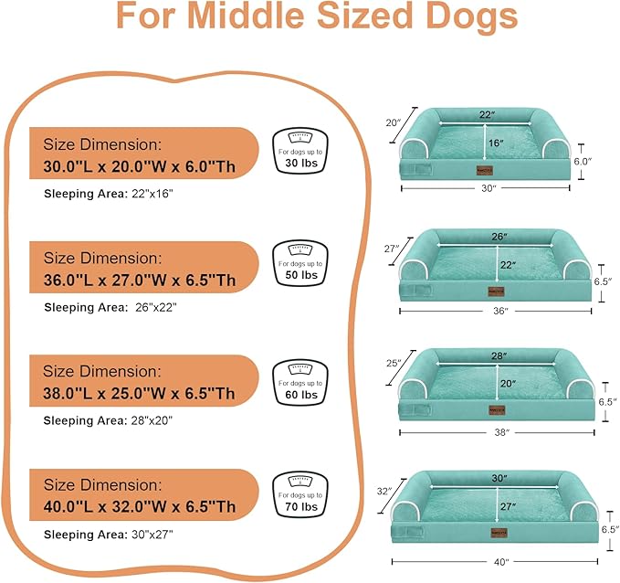 Large Dog Bed Orthopedic Washable: Beds Bolster XL Bed Big XLarge Dogs Egg - Image 6