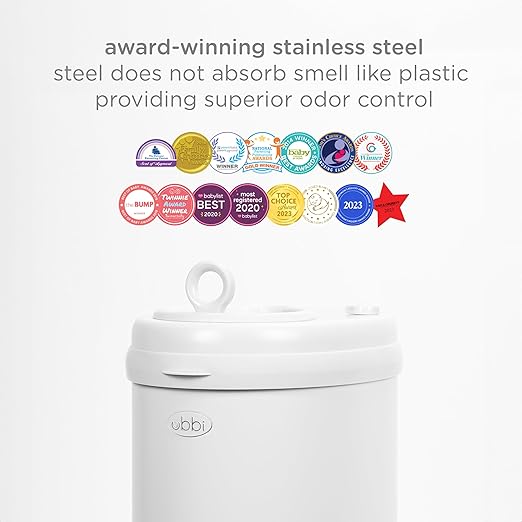Ubbi Steel Diaper Pail, Odor Locking, No Special Bag Required, Award-Winning - Image 6