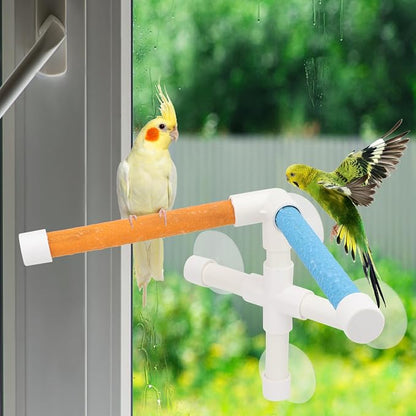 Hypeety Portable Suction Cup Bird Window and Shower Perch Toy - Image 7