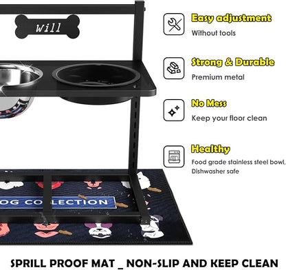 9 Height Adjustable Dog Bowl Stand - Image 4