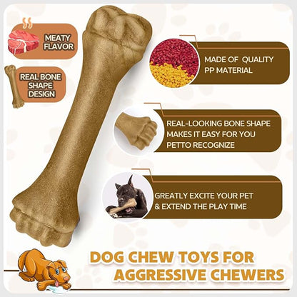 Dog Toys for Aggressive Chewers, Indestructible Bones for Aggressive Chewers - Image 4