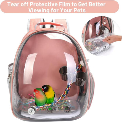 Bird Backpack Carrier, Travel Bird Cage - Image 7