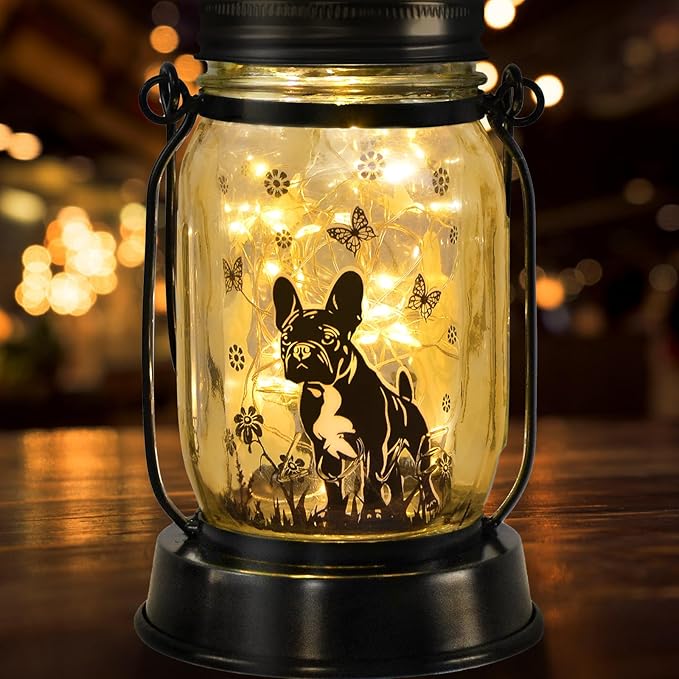 French Bulldog Frenchie Gifts for Women/Men French Bulldog Solar Lanterns Dog - Image 9