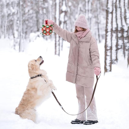 QDAN Christmas Dog Toys: Soccer Ball - Image 2