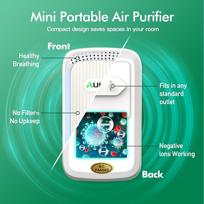 Air Ionizers (4 Pack）- Plug In Negative Ion Air Purifiers - Image 4