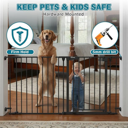 Mumeasy 80" Extra Wide Baby Gate - Image 4