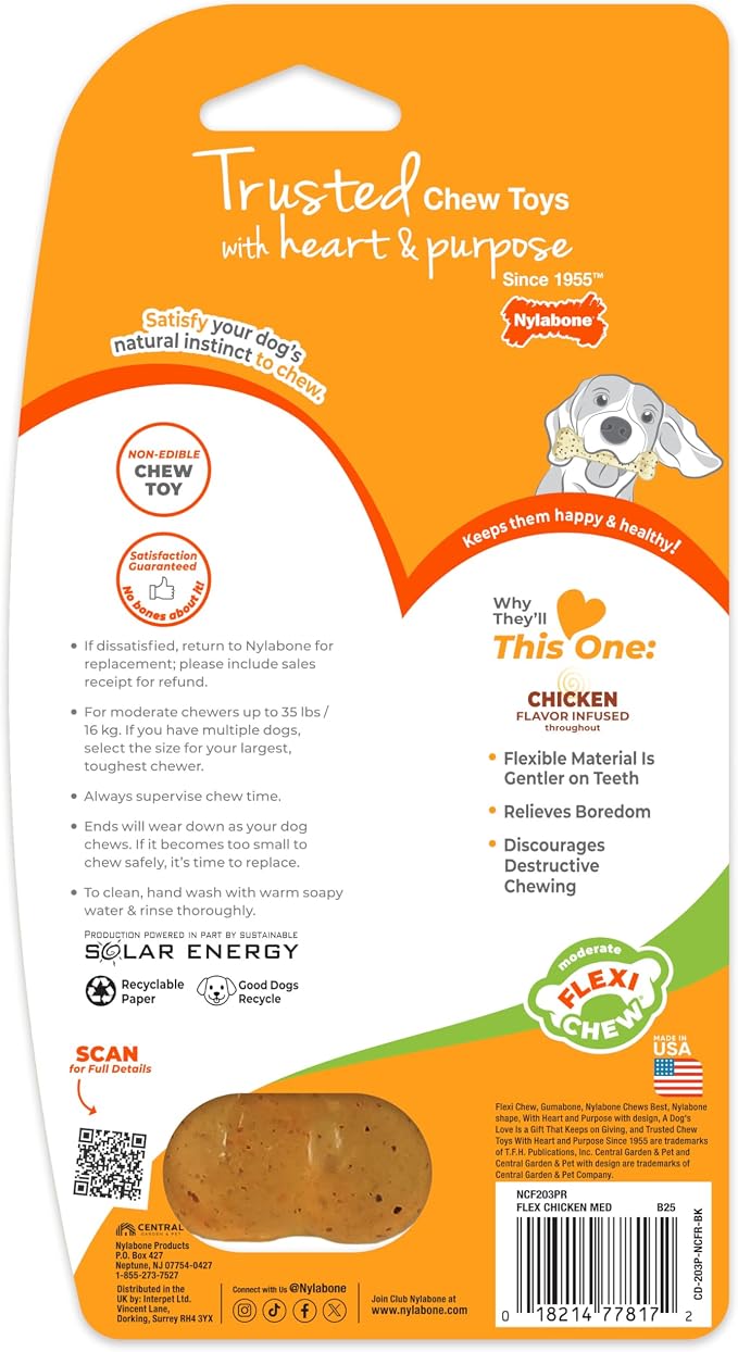 Nylabone Original Bone Flexi Chew Toy - Image 11