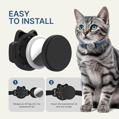 Waterproof Airtag Cat Collar, Breakaway Cat Airtag Collar - Image 8