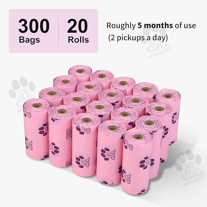 Dog Poop Bags Rolls 300 Count Biodegradable Poop Bags Refills - Image 7