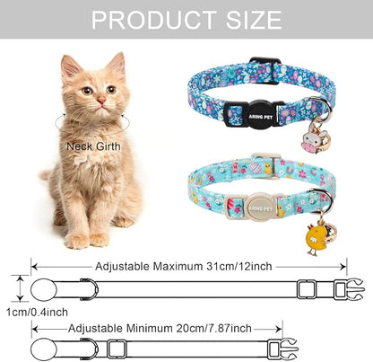 ARING PET 2 Pack Easter Dog Cat Collars, Cute Breakaway Kitten Small Easter Egg - Image 6