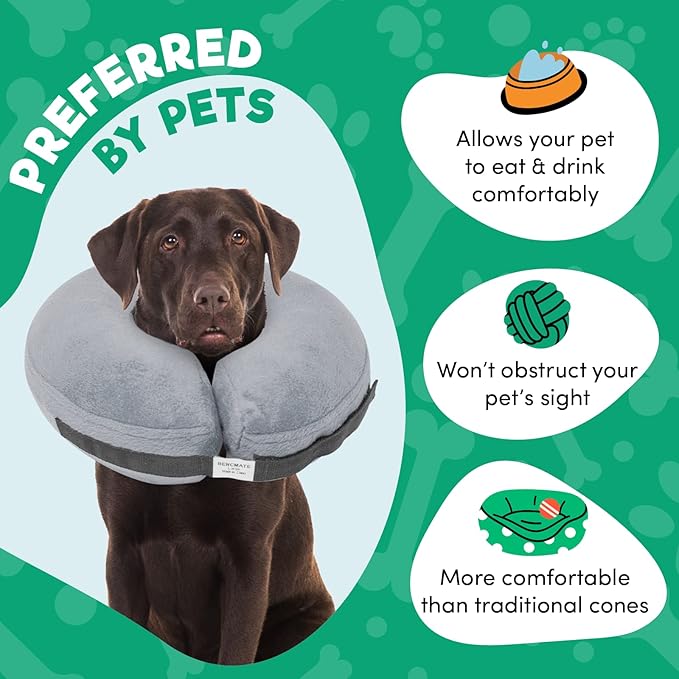 BENCMATE Inflatable Dog Cone Collar Alternative, Soft Dog Cone - Image 3