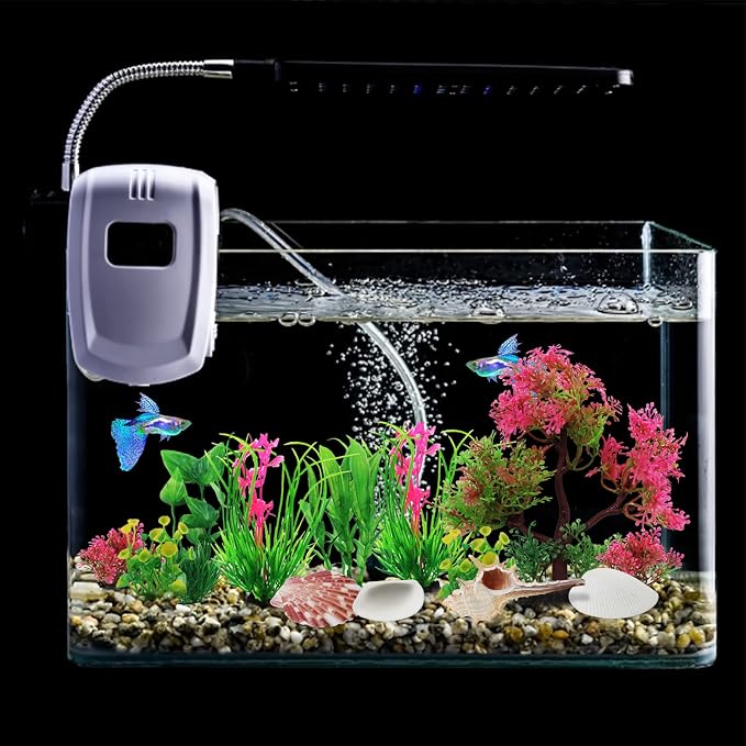 Aquarium Plants with Natural Decorations Shells - Image 6