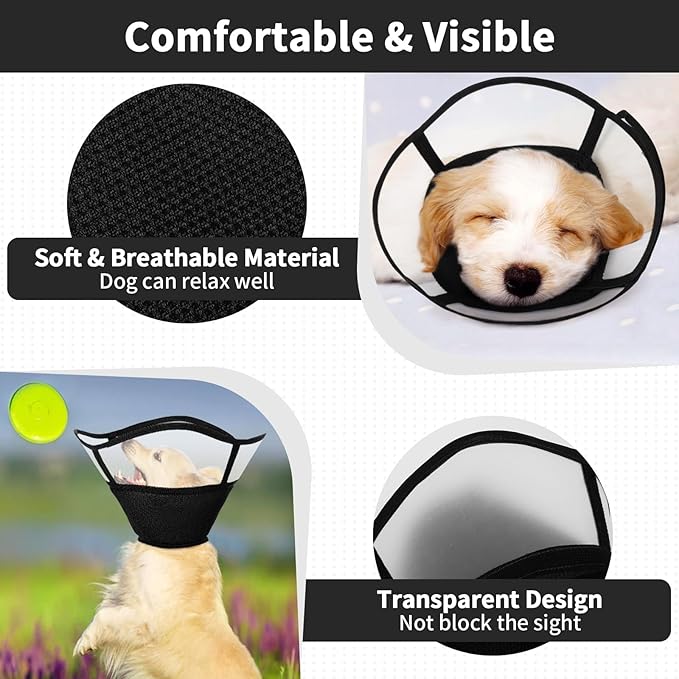 Allroaring Dog Cone Collar After Surgery, Soft Dog Cones - Image 4