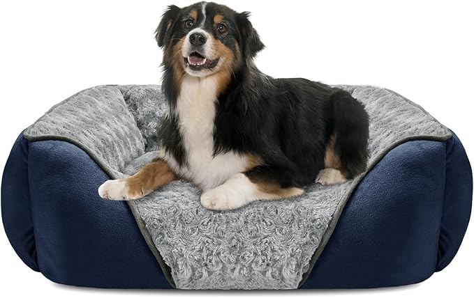 INVENHO X-Large Dog Bed Rectangle Washable Orthopedic Soft Calming Sleeping by INVENHO