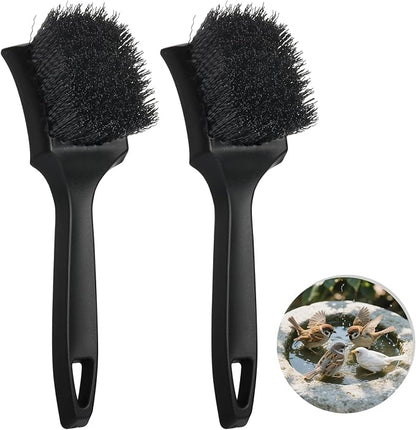 2 Pcs Brush for Bird Baths Black Hard Bristle Cleaning Brush by HFYZZ
