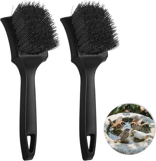 2 Pcs Brush for Bird Baths Black Hard Bristle Cleaning Brush by HFYZZ