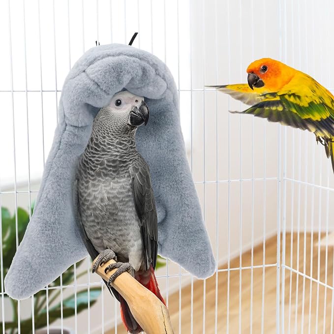 Cozy Bird Blanket Parrot Cage Snuggle Hut Warm Bird Nest House Bed Hanging - Image 2