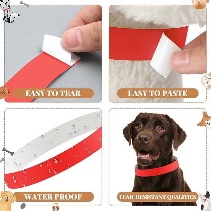 500 Count 20inch Adjustable Paper Dog Collars - Image 3