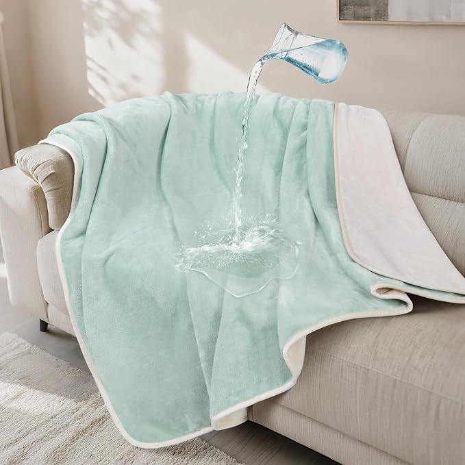 LOOBANI Waterproof Dog Blanket for Couch: Reversible Flannel Bed Blanket for by LOOBANI