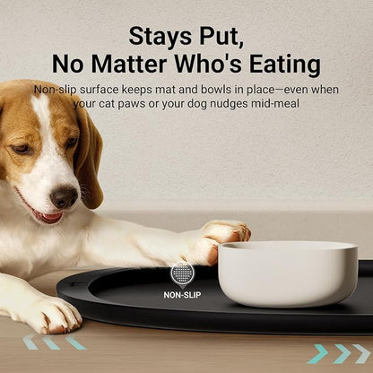 DownyPaws Dog Food Mats for Floors Waterproof, BPA Free Silicone Dog Bowl Mat - Image 7