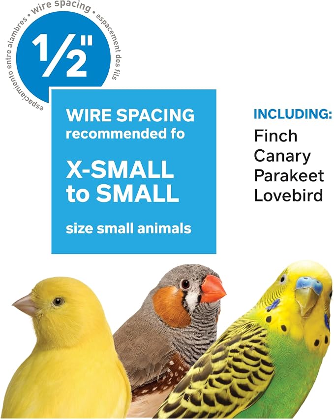 Prevue Pet Products Parakeet Square Roof Bird Cage - Image 8