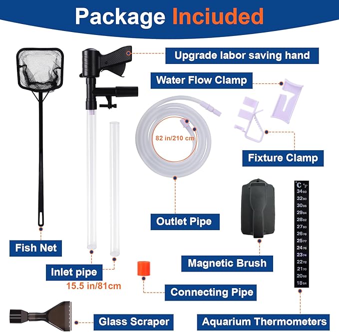Fish Tank Cleaner Kit, Gravel Vacuum - Image 5