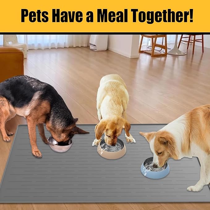 51.2"x25.6" Largest Dog Food Mat, XXXXL Silicone Dog and Cat Mat - Image 7