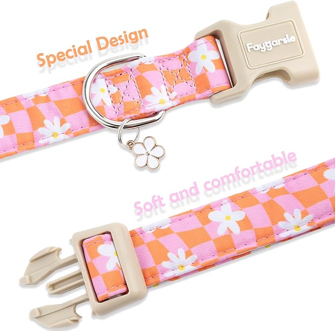 Faygarsle Floral Dog Collar, Spring Summer Design - Image 4