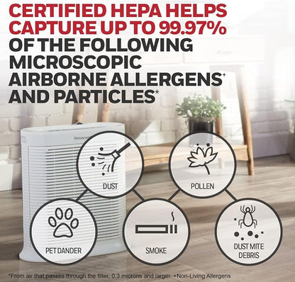 Honeywell HPA300 HEPA Air Purifier, Airborne Allergen Reducer - Image 4