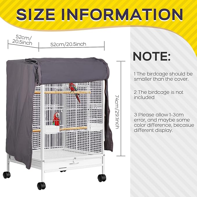 QBLEEV Birdcage Cover, Breathable Night Cover - Image 6