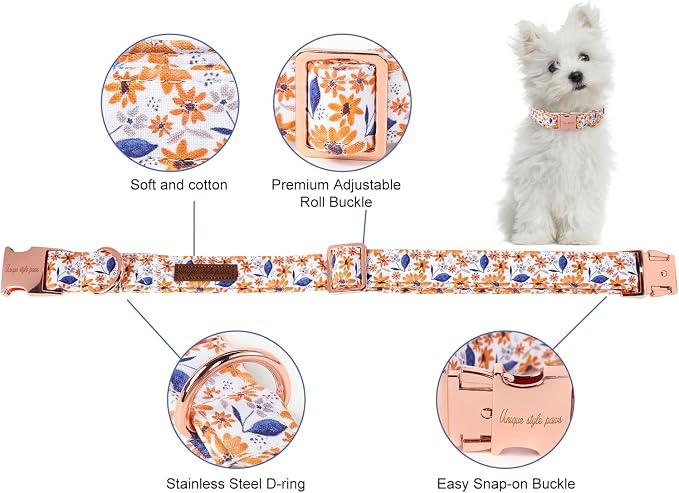 Unique style paws Dog Collar Metal Buckle Collar - Image 2