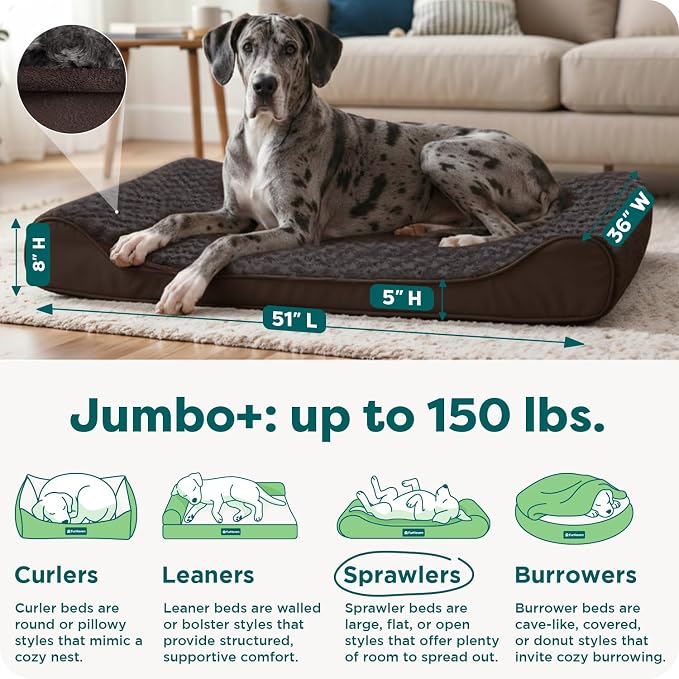 Furhaven Orthopedic Dog Bed for Large Dogs w/ Removable Washable Cover - Image 3
