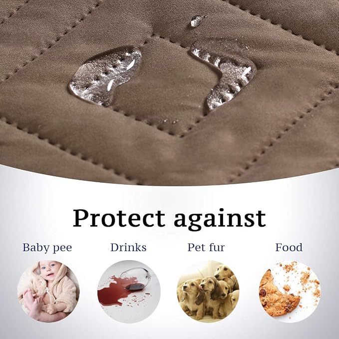 H.VERSAILTEX Reversible Loveseat Cover Furniture Protector Anti-Slip Water - Image 3