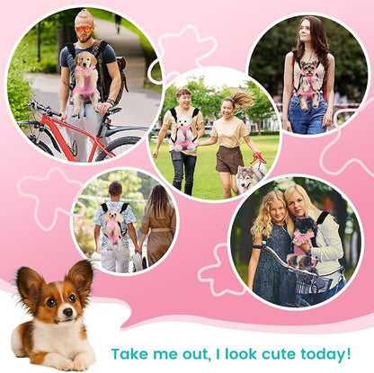 Mosago Dog Backpack Carrier, Thick Straps & Cushion, Pet Sling Front Backpacks - Image 8